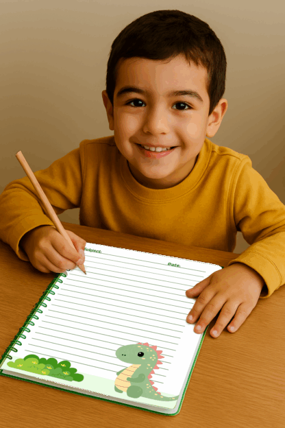 Cute Dinosaur School Notebook – A5 Size | Kids Stationery - Image 2