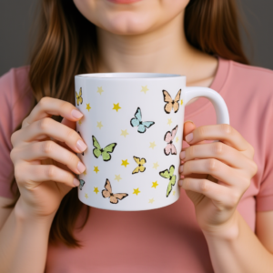 Butterfly Wishes Birthday Mug