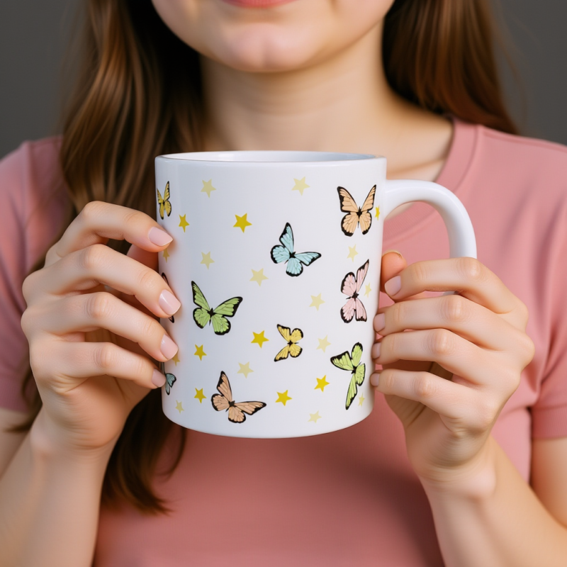 Butterfly Wishes Birthday Mug