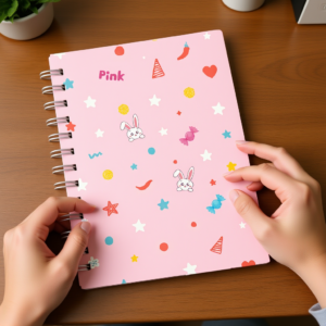 Pink Party Bunny Birthday Notebook – Spiral Edition