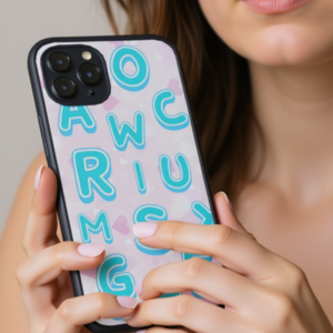 Bubble Letters Birthday Phone Case – Pastel Alphabet Edition