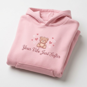Your Vibe Just Softer - Custom Pink Hoodie