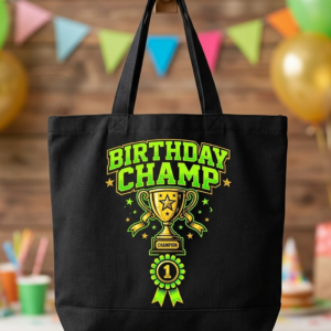 Birthday Champ Tote Bag – Boys Edition