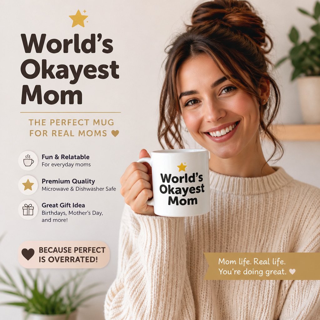 World's Okayest Mom Mug — Mother's Day Edition