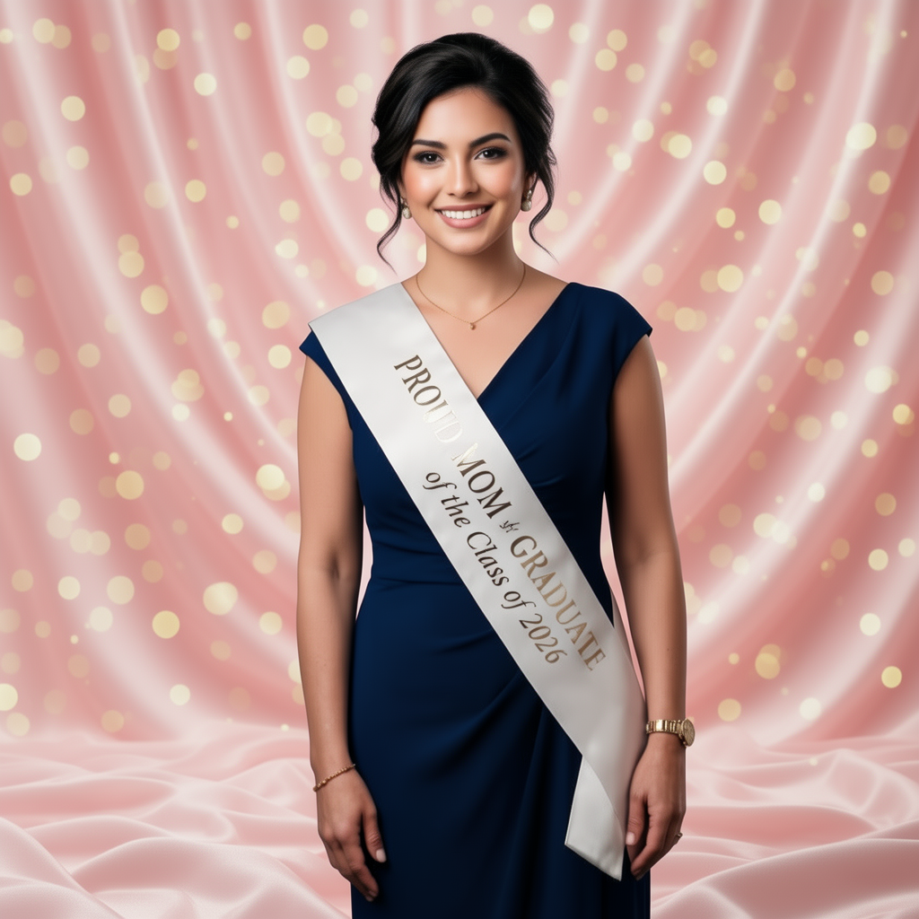 Proud Mom Graduation Sash — Miss Universe Style - Image 3