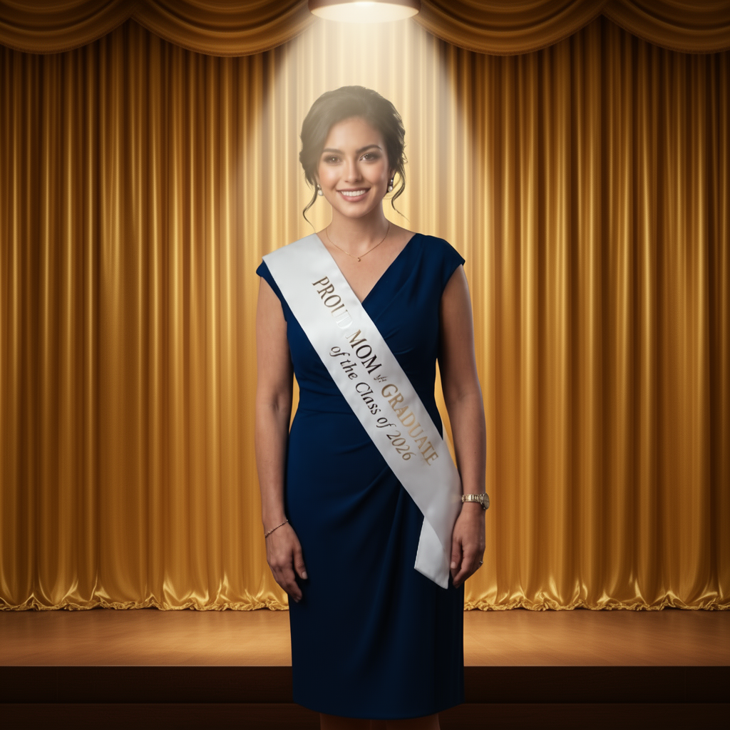 Proud Mom Graduation Sash — Miss Universe Style - Image 2