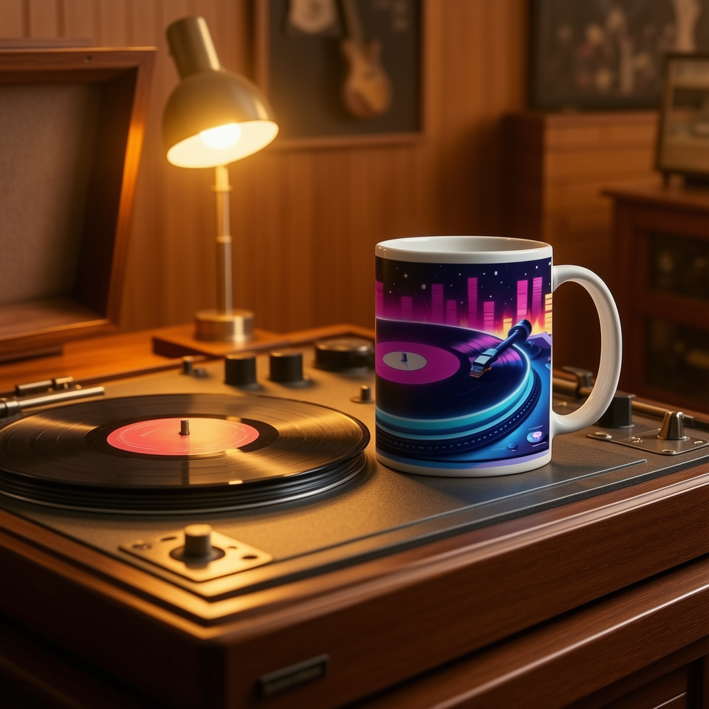 Vinyl Record Vibes Mug - Image 2