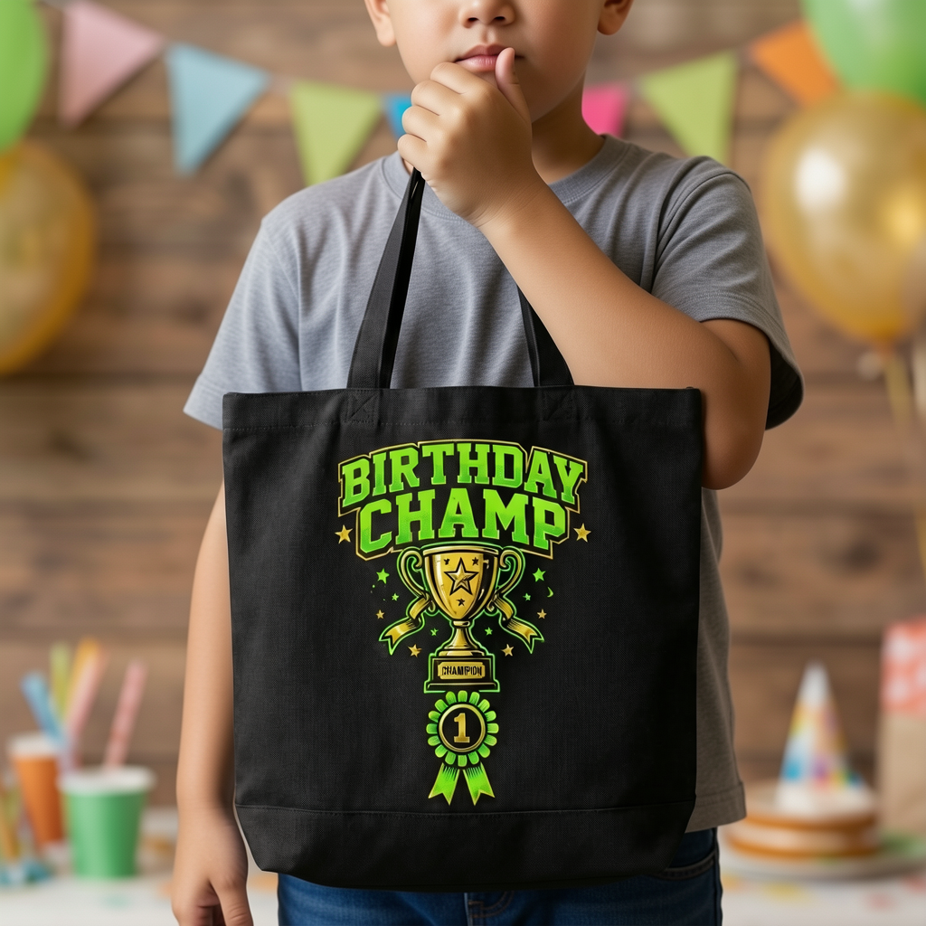 Birthday Champ Tote Bag – Boys Edition - Image 2