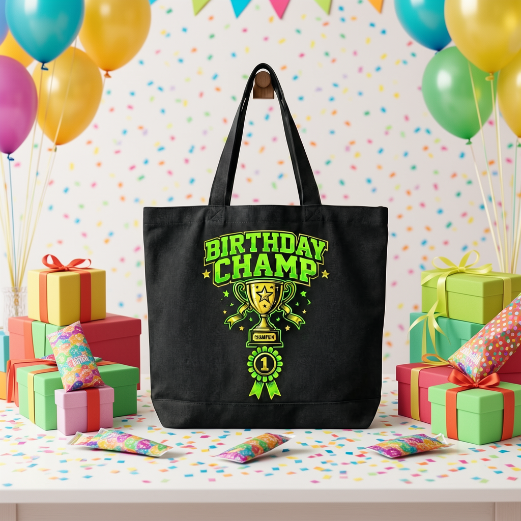 Birthday Champ Tote Bag – Boys Edition - Image 3