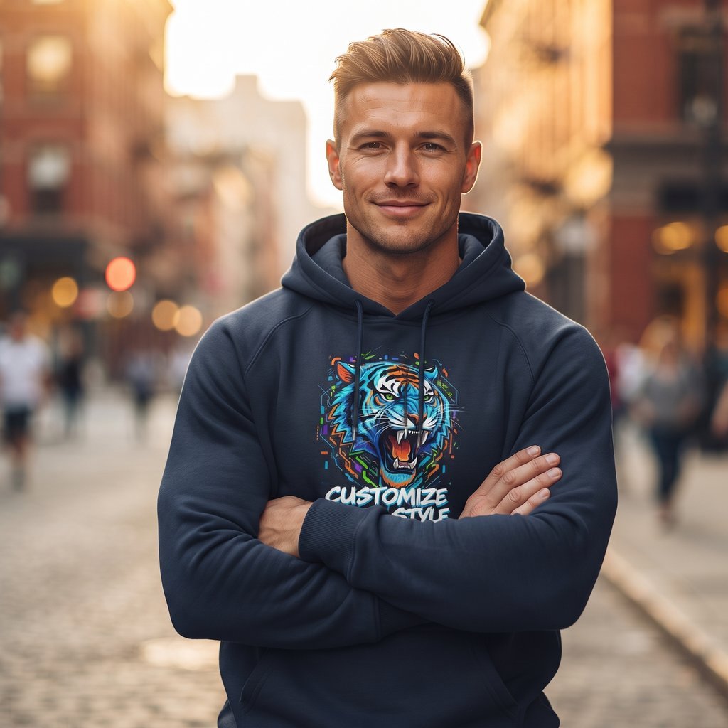 Customizable Men's Hoodie - Image 2