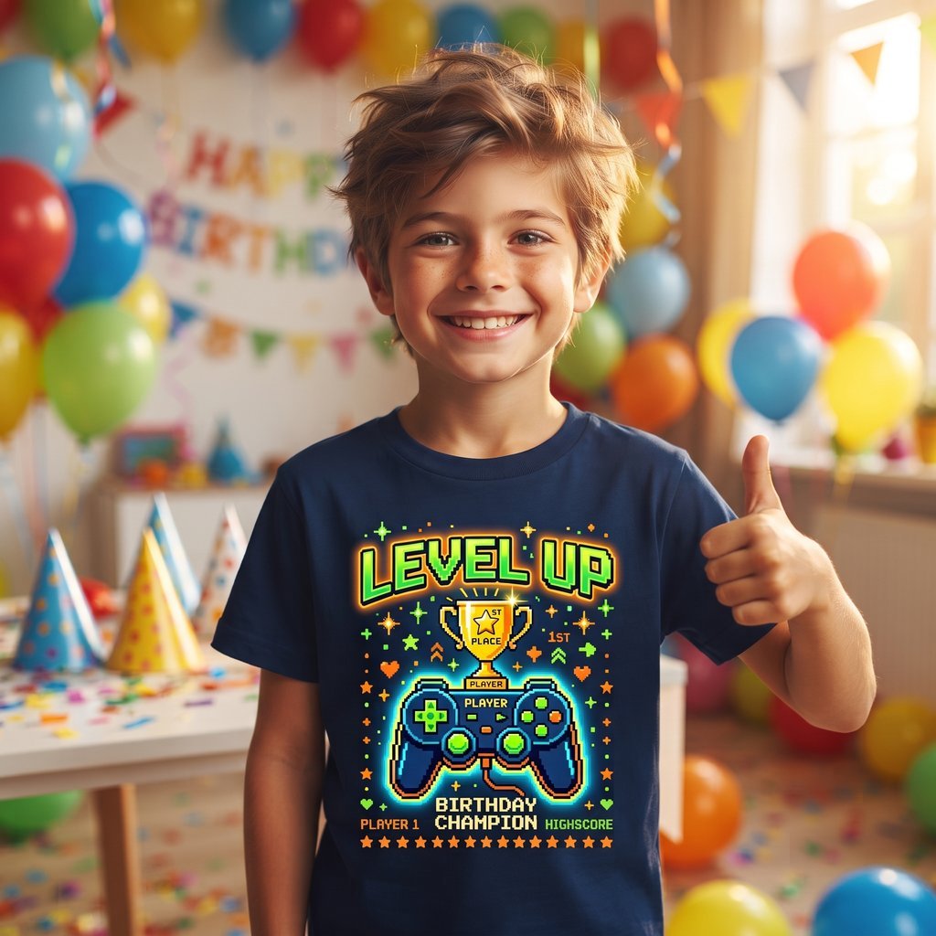 Level Up T-Shirt – Birthday Champ Edition - Image 2