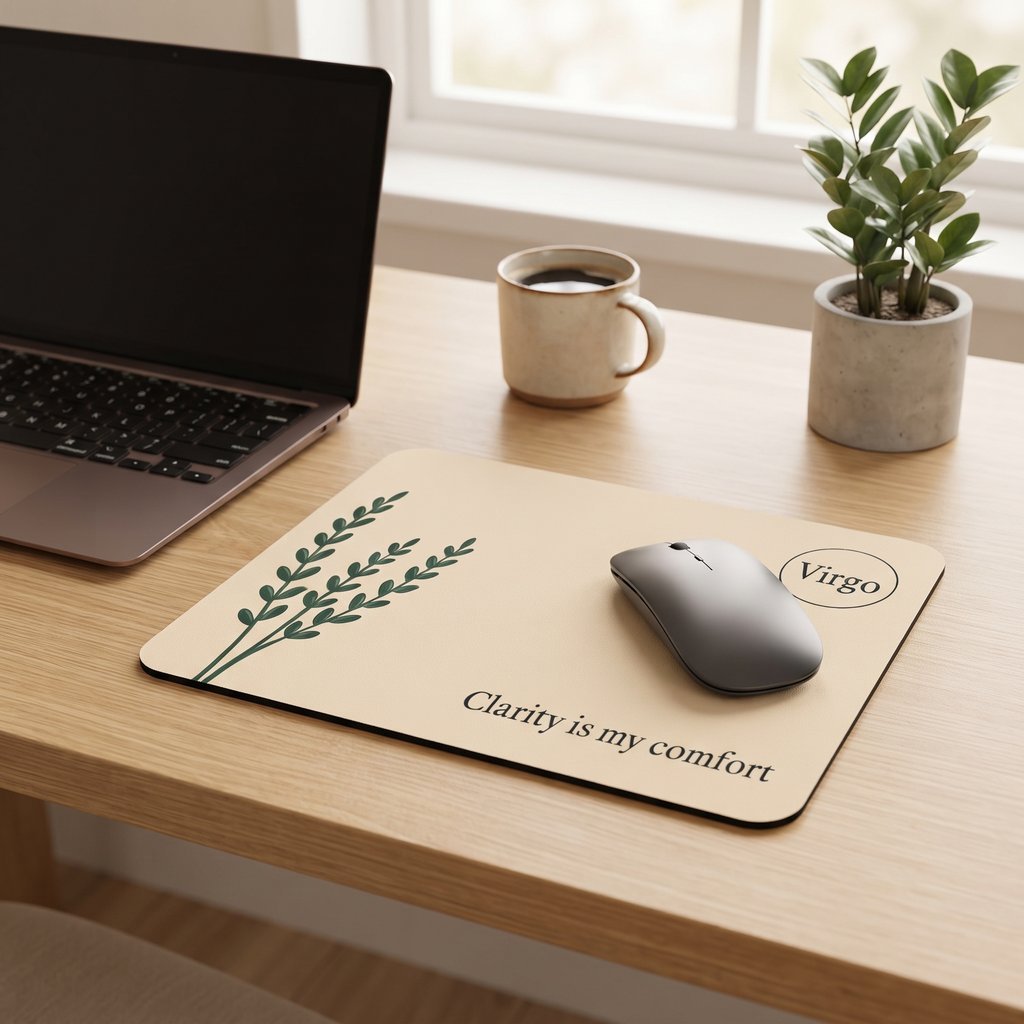 Virgo Mouse Pad – “Clarity Is My Comfort” - Image 2