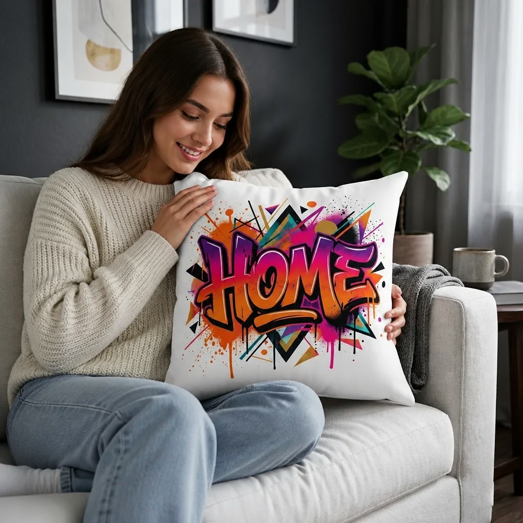 HOME Square Pillow — Mother's Day Edition