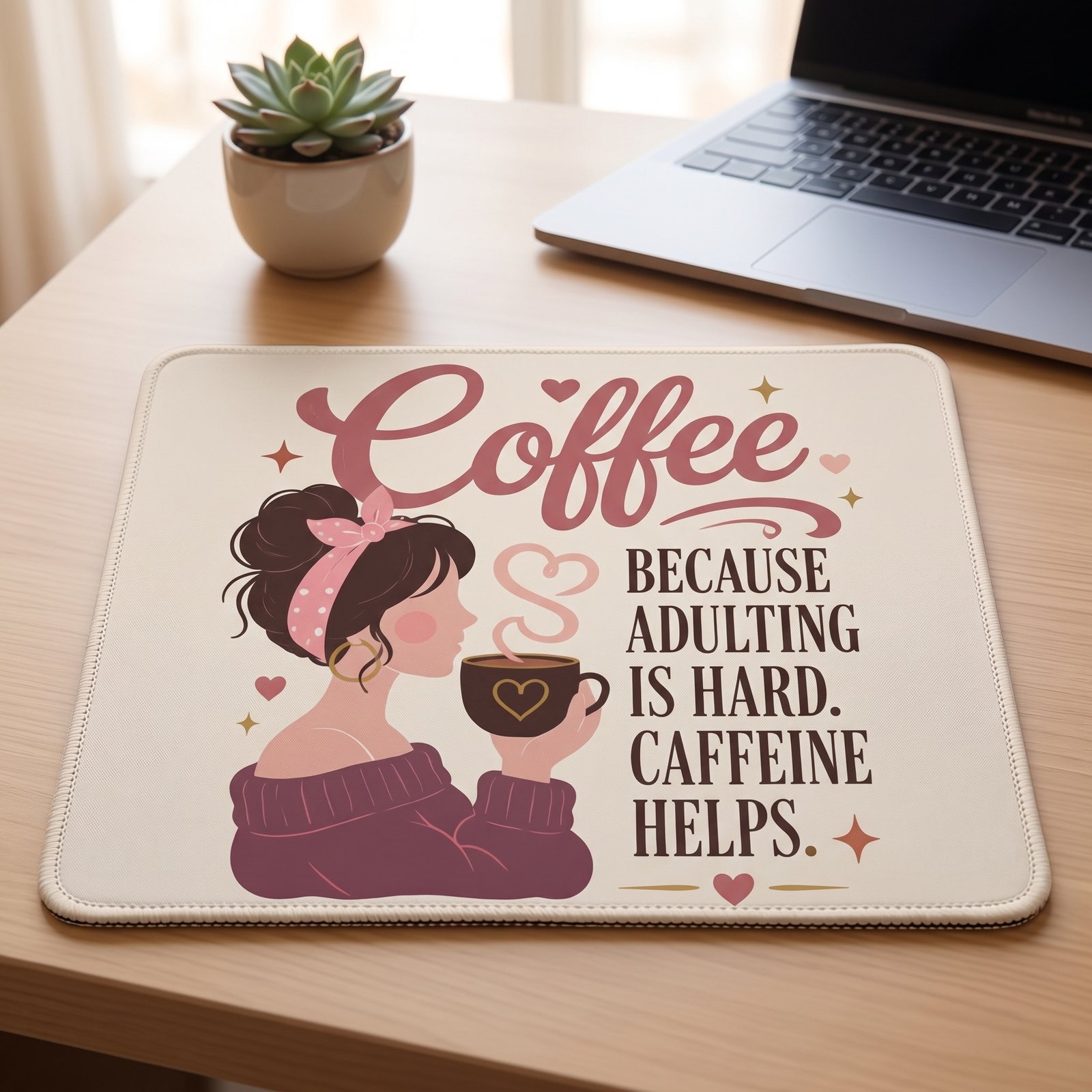 Women & Coffee Mousepad