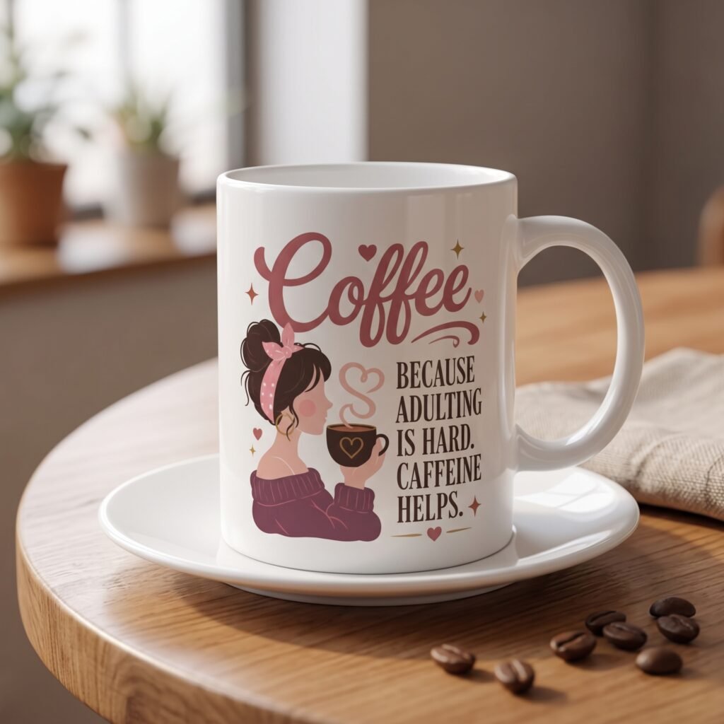 Women & Coffee Ceramic Mug — 11oz
