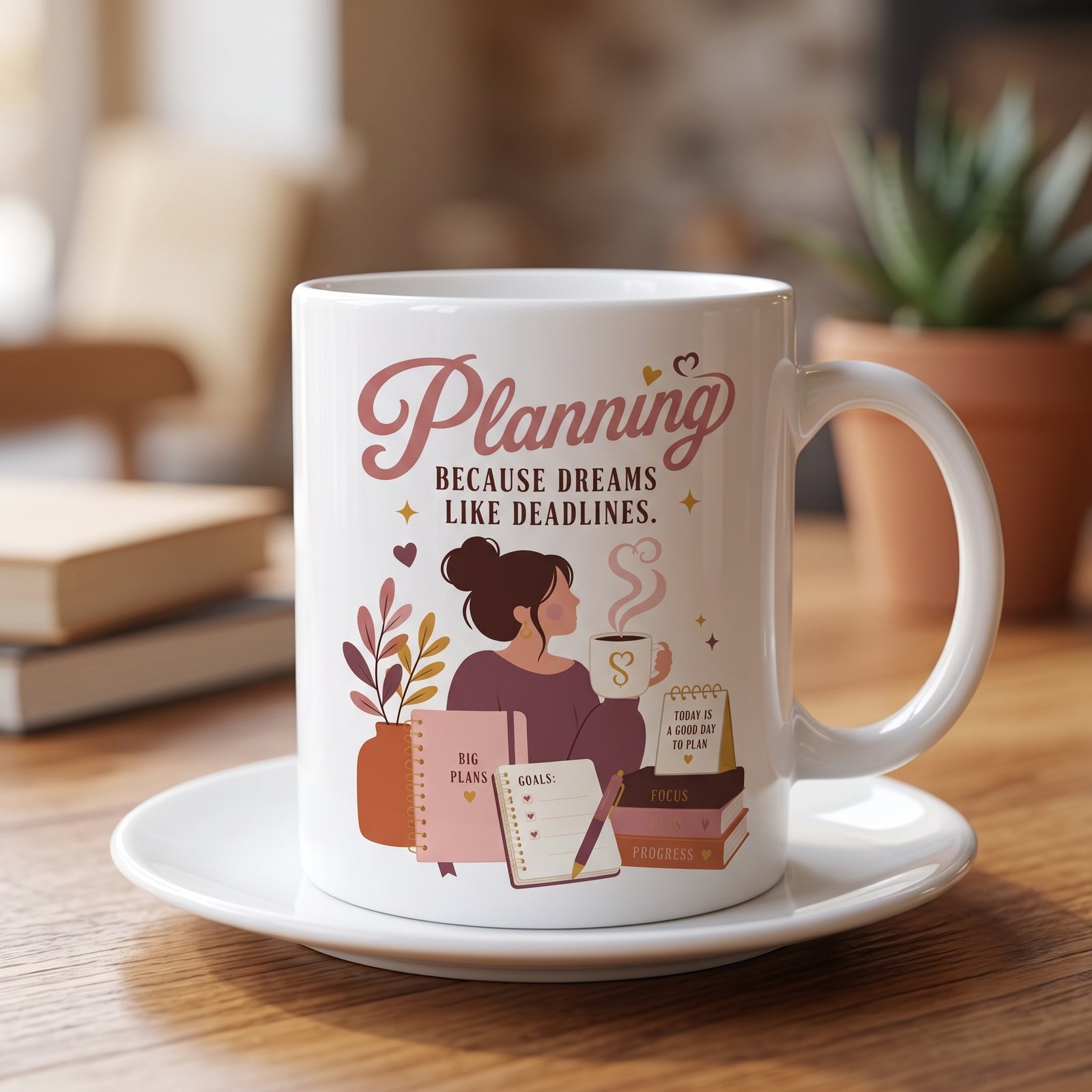 Women & Coffee Ceramic Mug — 11oz - Image 3